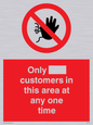 PP6140: Only [ ] customers in this area at any one time