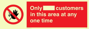 PP6140: Only [ ] customers in this area at any one time