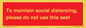 PP7025: To maintain social distancing, please do not use this seat
