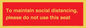 PP7025: To maintain social distancing, please do not use this seat