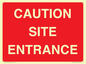 PR12787: CAUTION SITE ENTRANCE