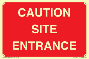 PR12787: CAUTION SITE ENTRANCE
