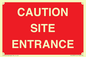 PR12787: CAUTION SITE ENTRANCE