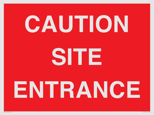 PR12787: CAUTION SITE ENTRANCE