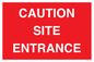 PR12787: CAUTION SITE ENTRANCE