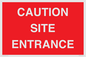 PR12787: CAUTION SITE ENTRANCE