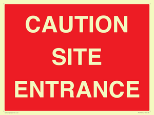 PR12787: CAUTION SITE ENTRANCE