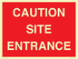 PR12787: CAUTION SITE ENTRANCE
