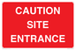 PR12787: CAUTION SITE ENTRANCE