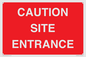 PR12787: CAUTION SITE ENTRANCE