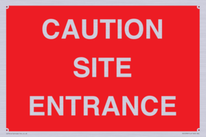 PR12787: CAUTION SITE ENTRANCE