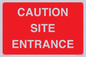 PR12787: CAUTION SITE ENTRANCE