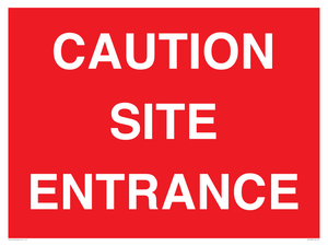 PR12787: CAUTION SITE ENTRANCE