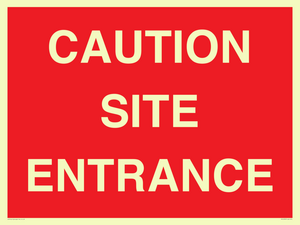 PR12787: CAUTION SITE ENTRANCE