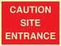 PR12787: CAUTION SITE ENTRANCE
