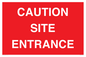 PR12787: CAUTION SITE ENTRANCE