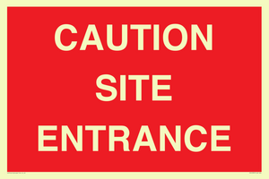 PR12787: CAUTION SITE ENTRANCE