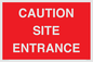 PR12787: CAUTION SITE ENTRANCE