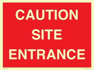 PR12787: CAUTION SITE ENTRANCE