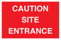 PR12787: CAUTION SITE ENTRANCE