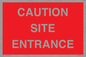 PR12787: CAUTION SITE ENTRANCE
