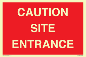 PR12787: CAUTION SITE ENTRANCE