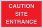PR12787: CAUTION SITE ENTRANCE