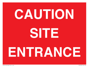 PR12787: CAUTION SITE ENTRANCE