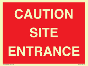 PR12787: CAUTION SITE ENTRANCE