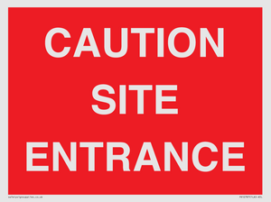 PR12787: CAUTION SITE ENTRANCE