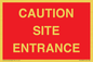 PR12787: CAUTION SITE ENTRANCE