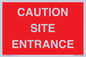 PR12787: CAUTION SITE ENTRANCE