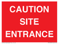 PR12787: CAUTION SITE ENTRANCE