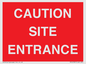 PR12787: CAUTION SITE ENTRANCE