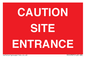 PR12787: CAUTION SITE ENTRANCE
