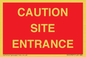 PR12787: CAUTION SITE ENTRANCE