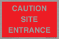 PR12787: CAUTION SITE ENTRANCE