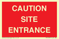 PR12787: CAUTION SITE ENTRANCE