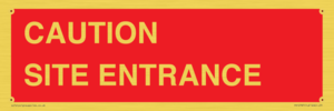 PR12787: CAUTION SITE ENTRANCE