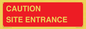 PR12787: CAUTION SITE ENTRANCE