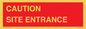 PR12787: CAUTION SITE ENTRANCE