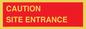 PR12787: CAUTION SITE ENTRANCE