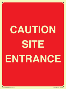 PR12787: CAUTION SITE ENTRANCE