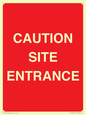 PR12787: CAUTION SITE ENTRANCE