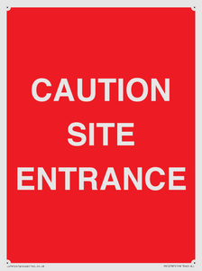 PR12787: CAUTION SITE ENTRANCE