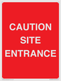 PR12787: CAUTION SITE ENTRANCE