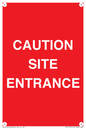 PR12787: CAUTION SITE ENTRANCE