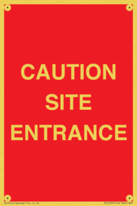 PR12787: CAUTION SITE ENTRANCE