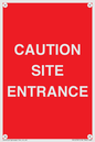 PR12787: CAUTION SITE ENTRANCE