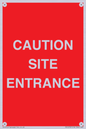 PR12787: CAUTION SITE ENTRANCE